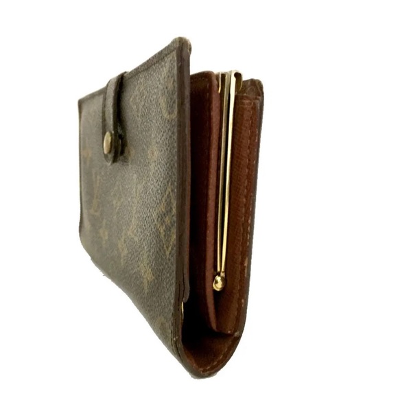 LOUIS VUITTON Monogram Kisslock Bifold Full Length Wallet Clutch - Picture 15 of 17